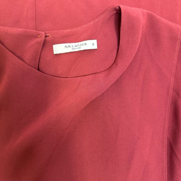 MM. LaFleur Red Long Sleeve Blouse - Size M - Picture 2 of 11